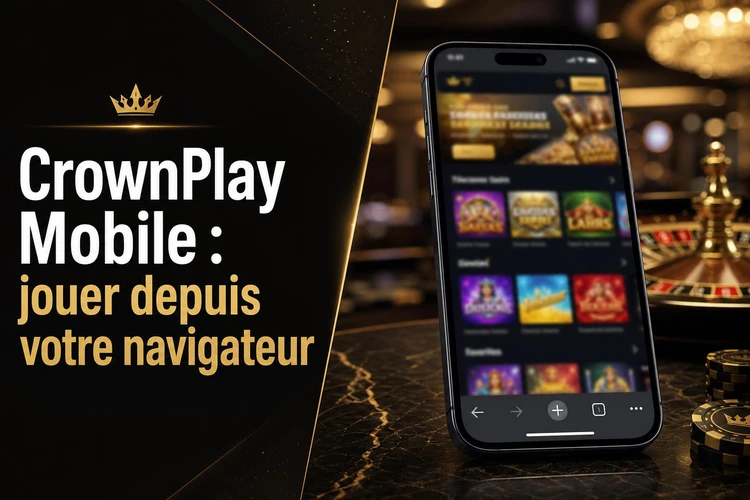 CrownPlay Mobile: jouer depuis votre navigateur