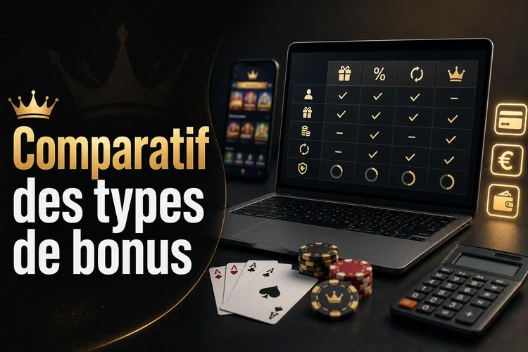 Comparatif des types de bonus